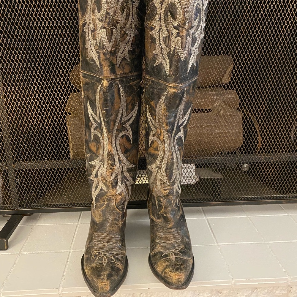 Dan Post Knee High Boots 7